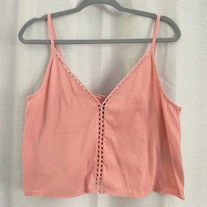 Pink Cropped tank top